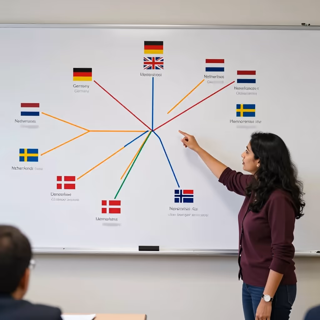 Visual example for germanisch: germanisch