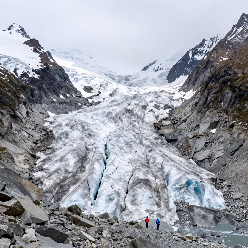 Visual example for Gletscher: der Gletscher