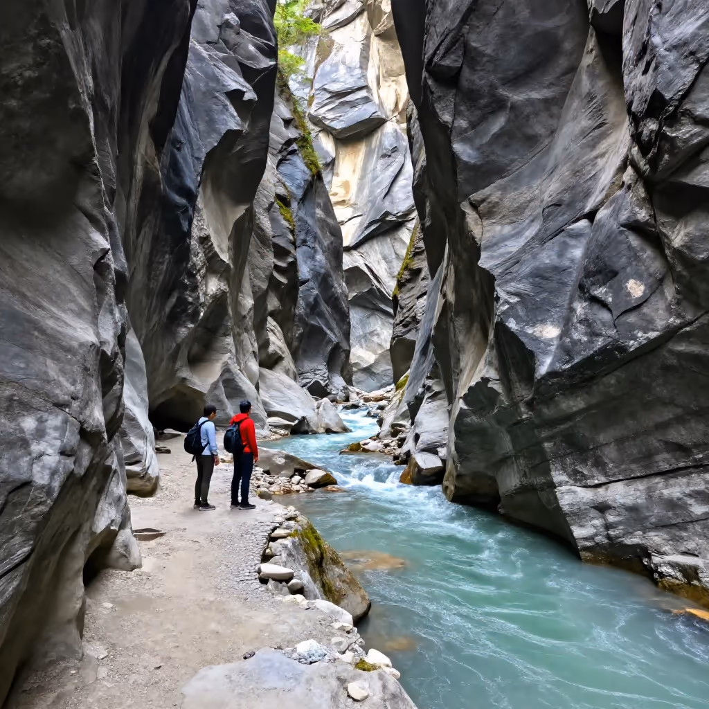 Visual example for Schlucht: die Schlucht