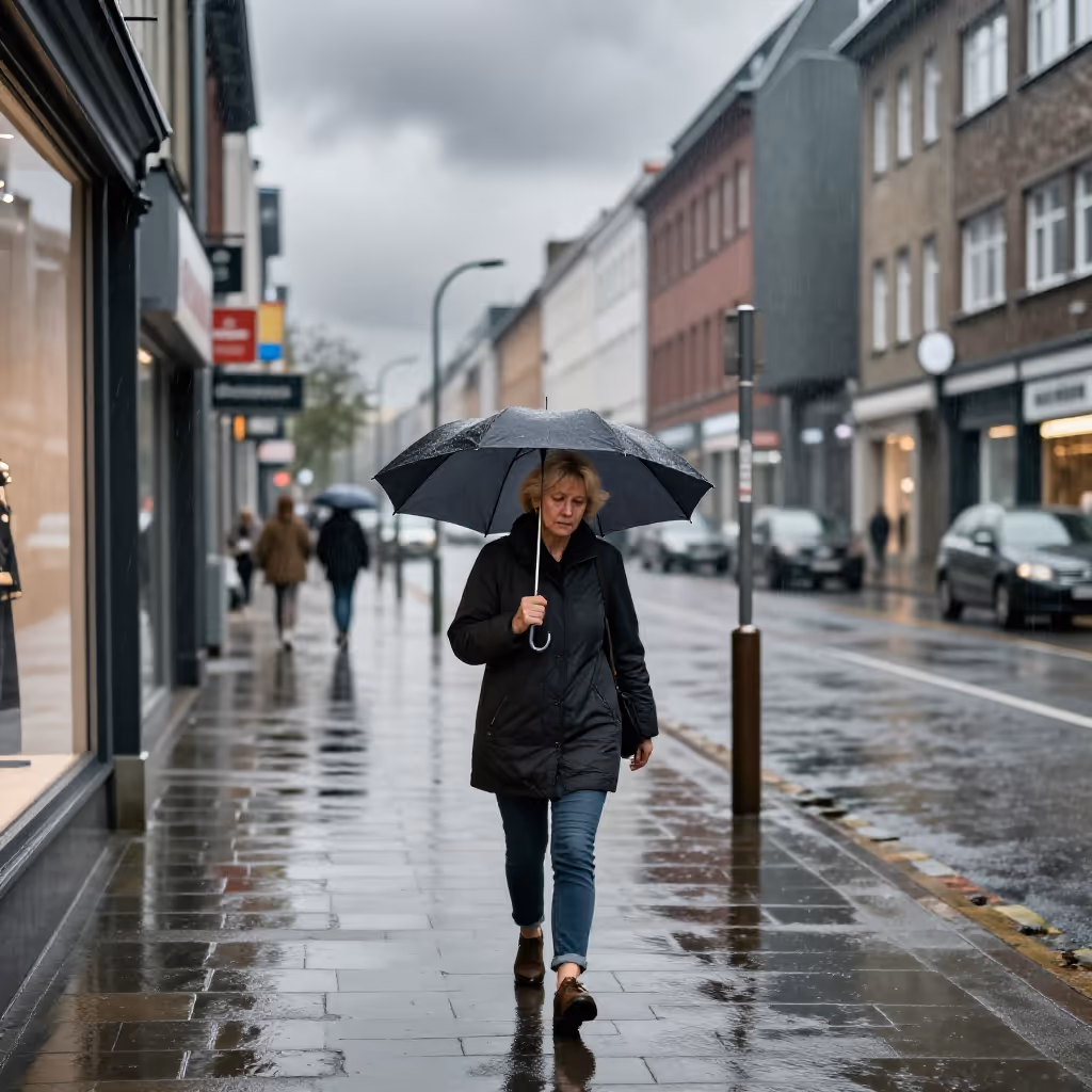 Visual example for anhaltend: anhaltend