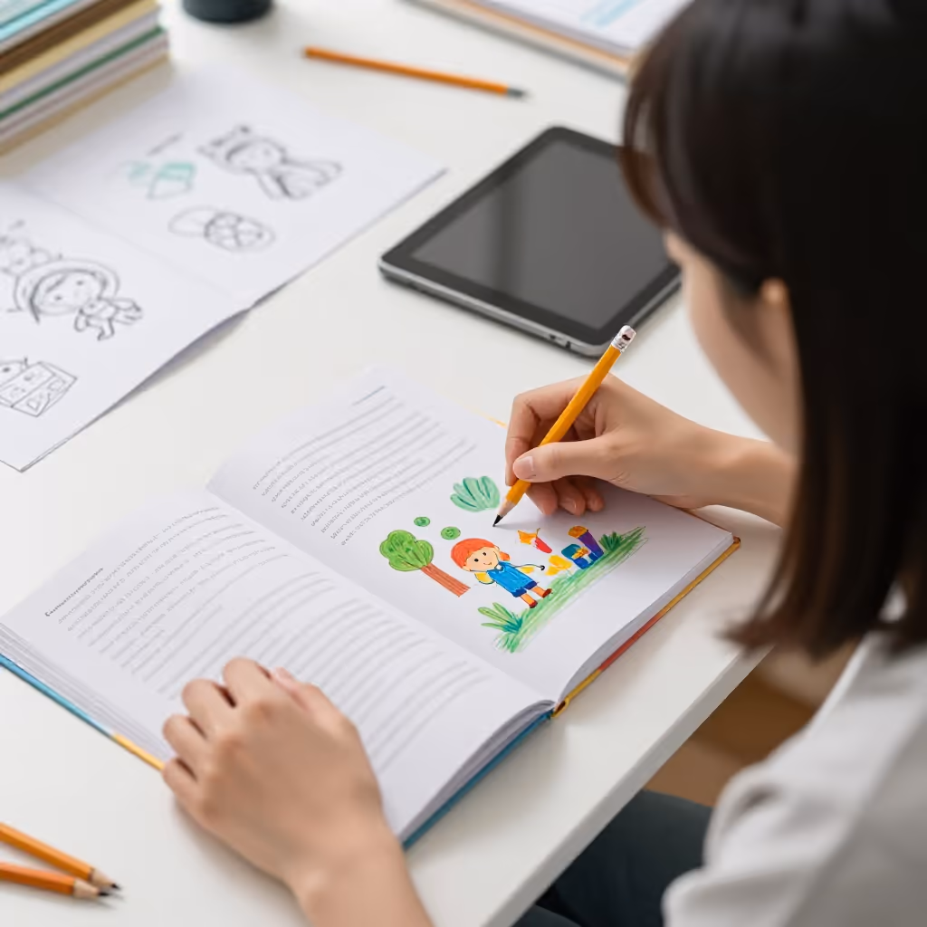 Visual example for Illustration: die Illustration