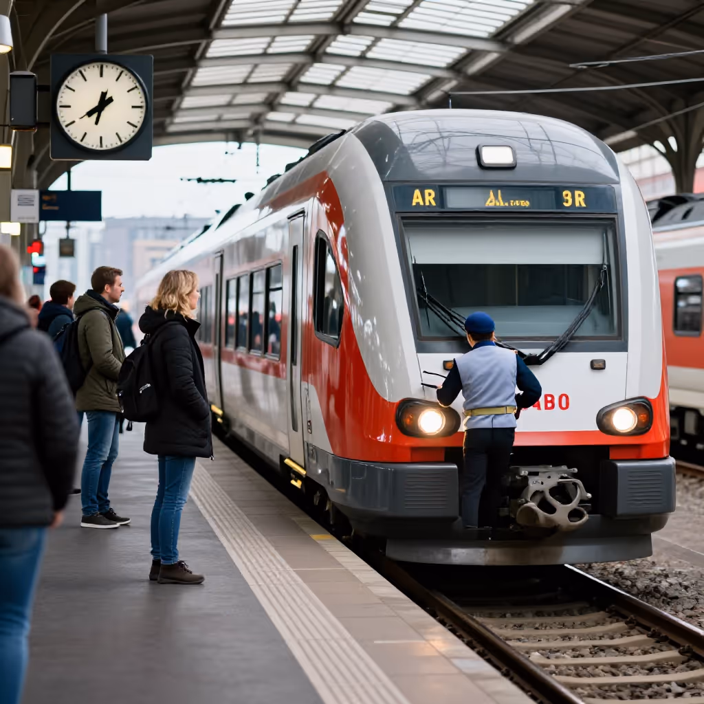 Visual example for planmäßig: planmäßig