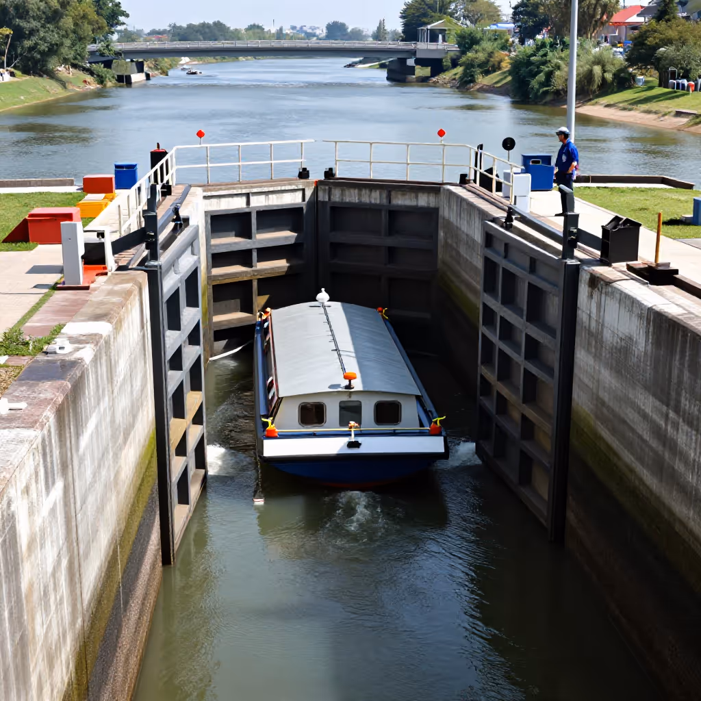 Visual example for Schleuse: die Schleuse