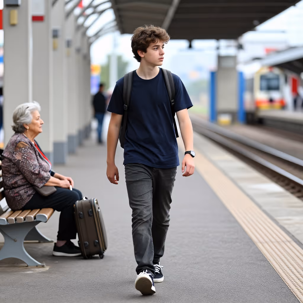 Visual example for zugehen: auf jemanden/etwas zugehen