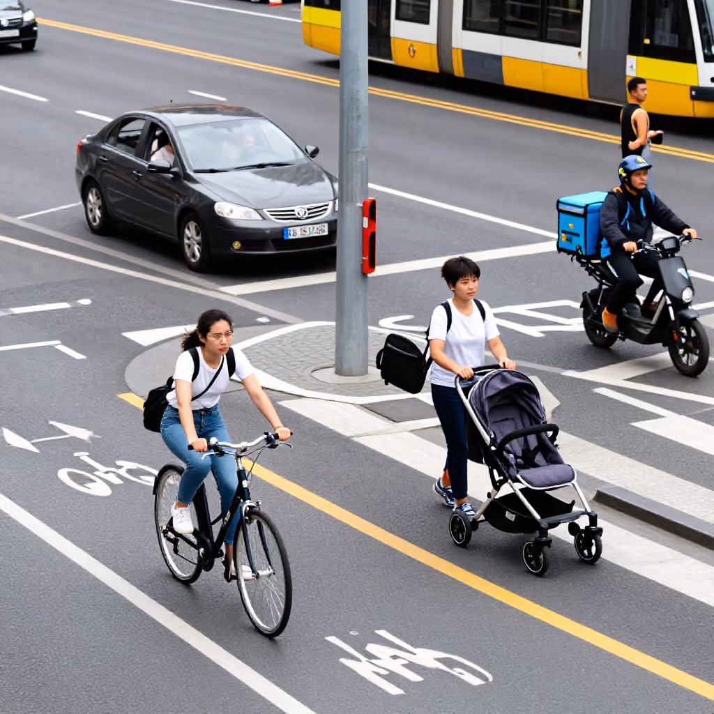 Visual example for Verkehrsteilnehmer: der Verkehrsteilnehmer