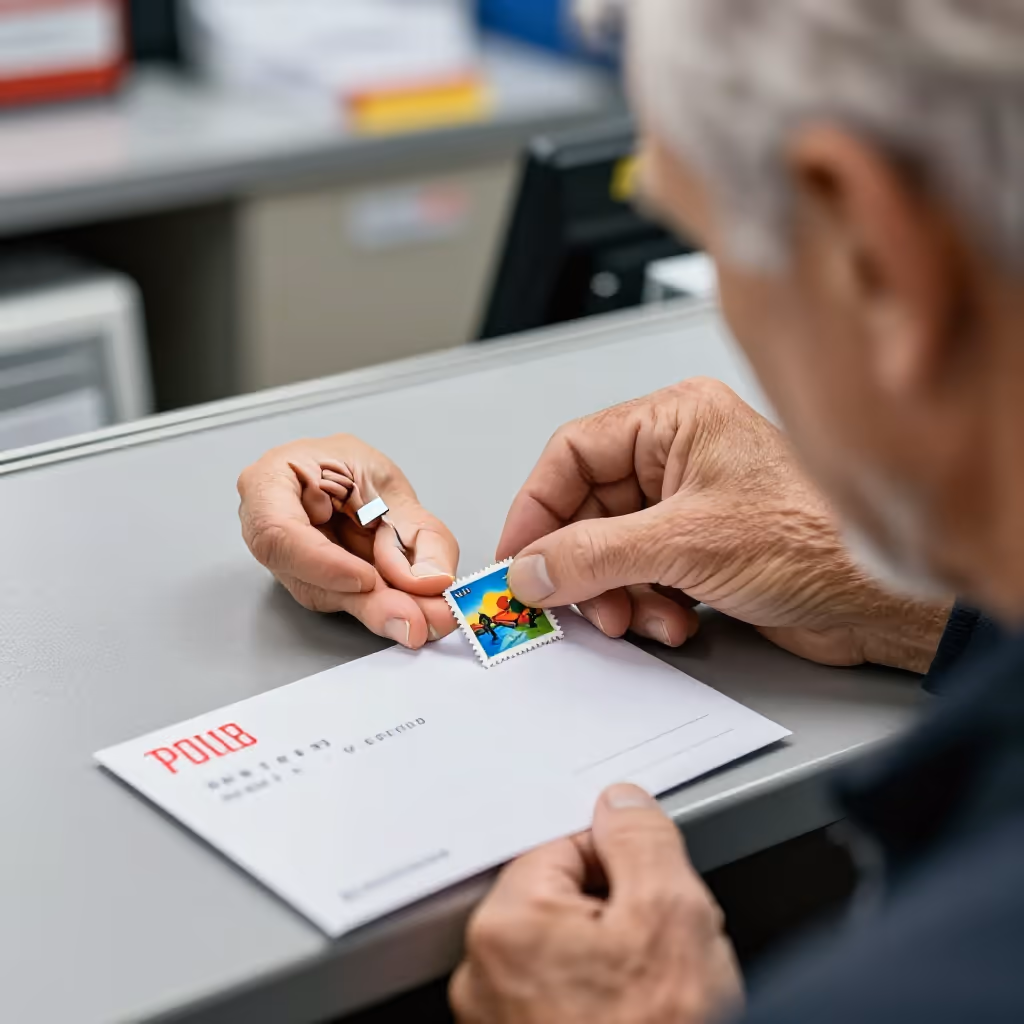 Visual example for Briefmarke: die Briefmarke