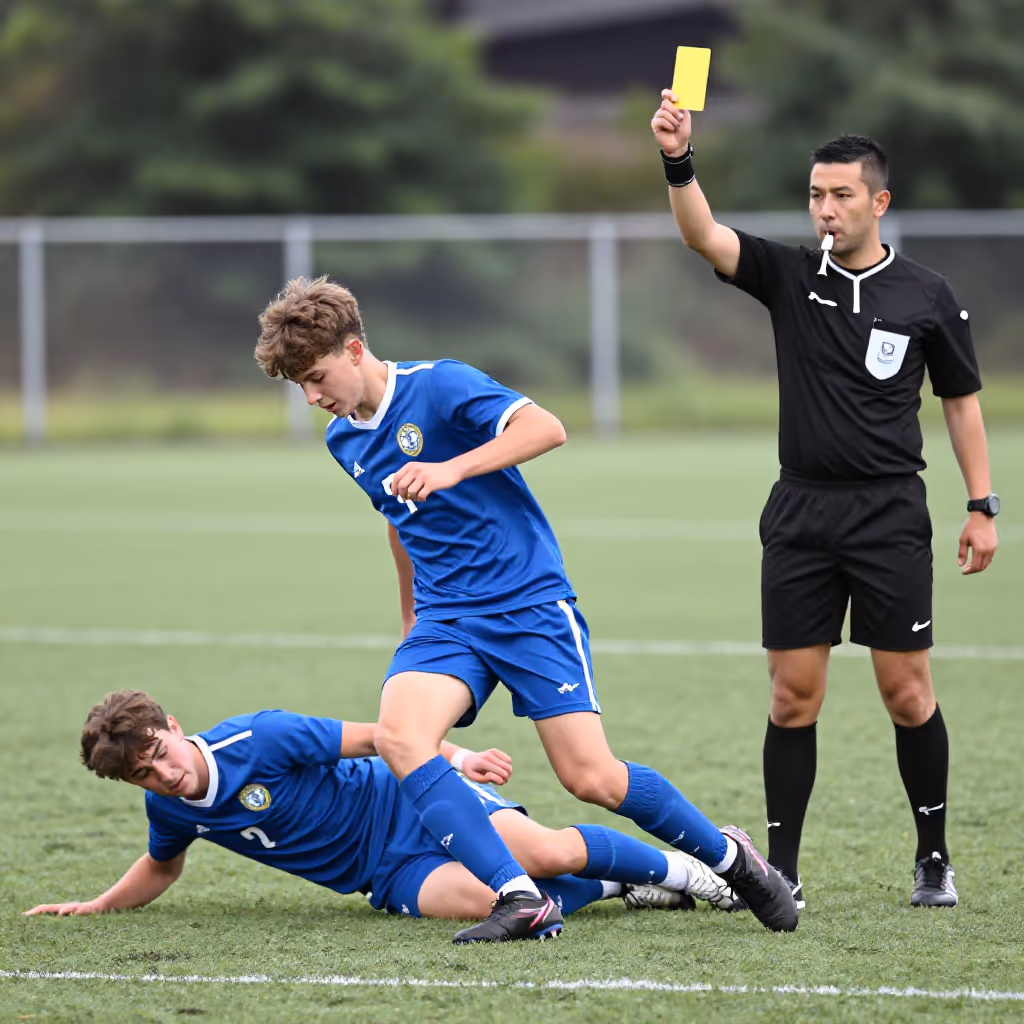Visual example for Foul: das Foul