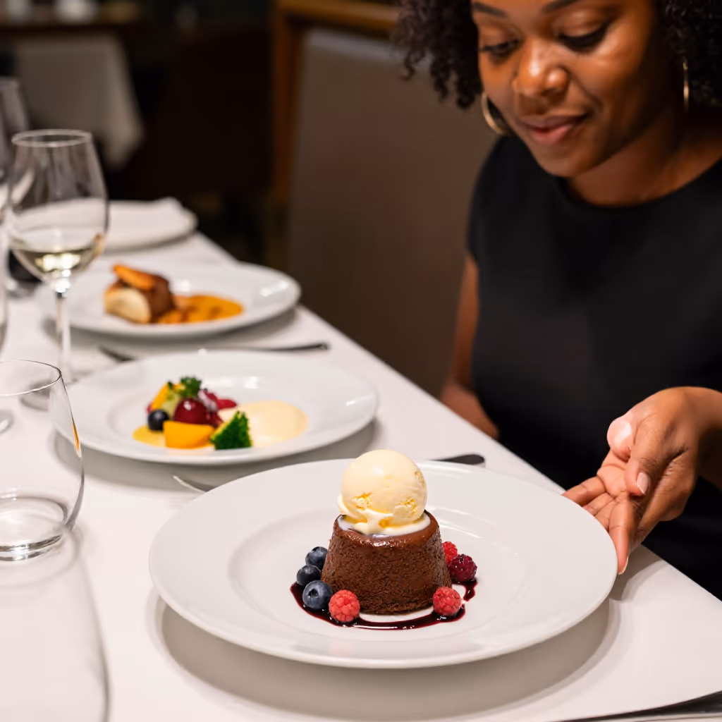 Visual example for Dessert: das Dessert