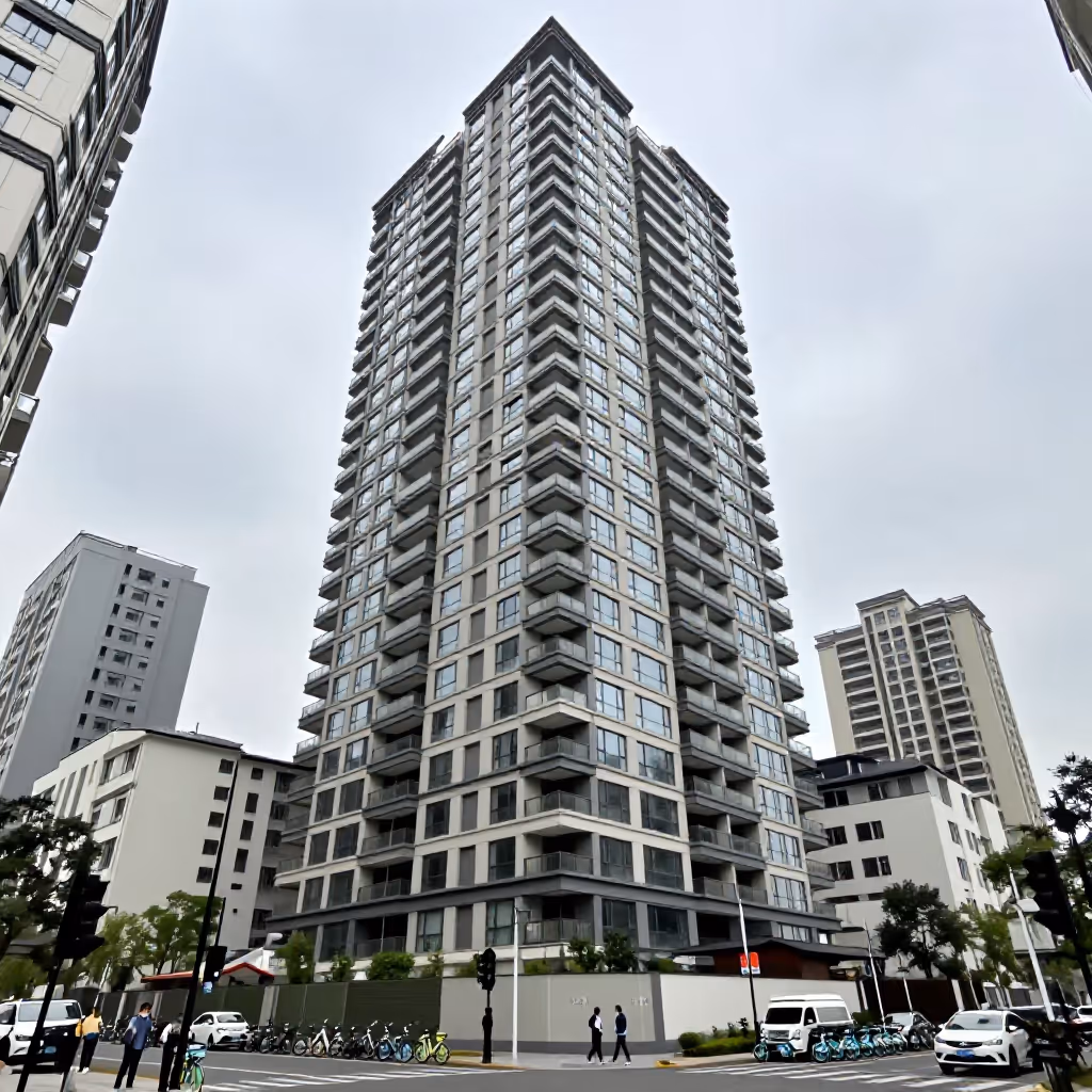 Visual example for Hochhaus: das Hochhaus
