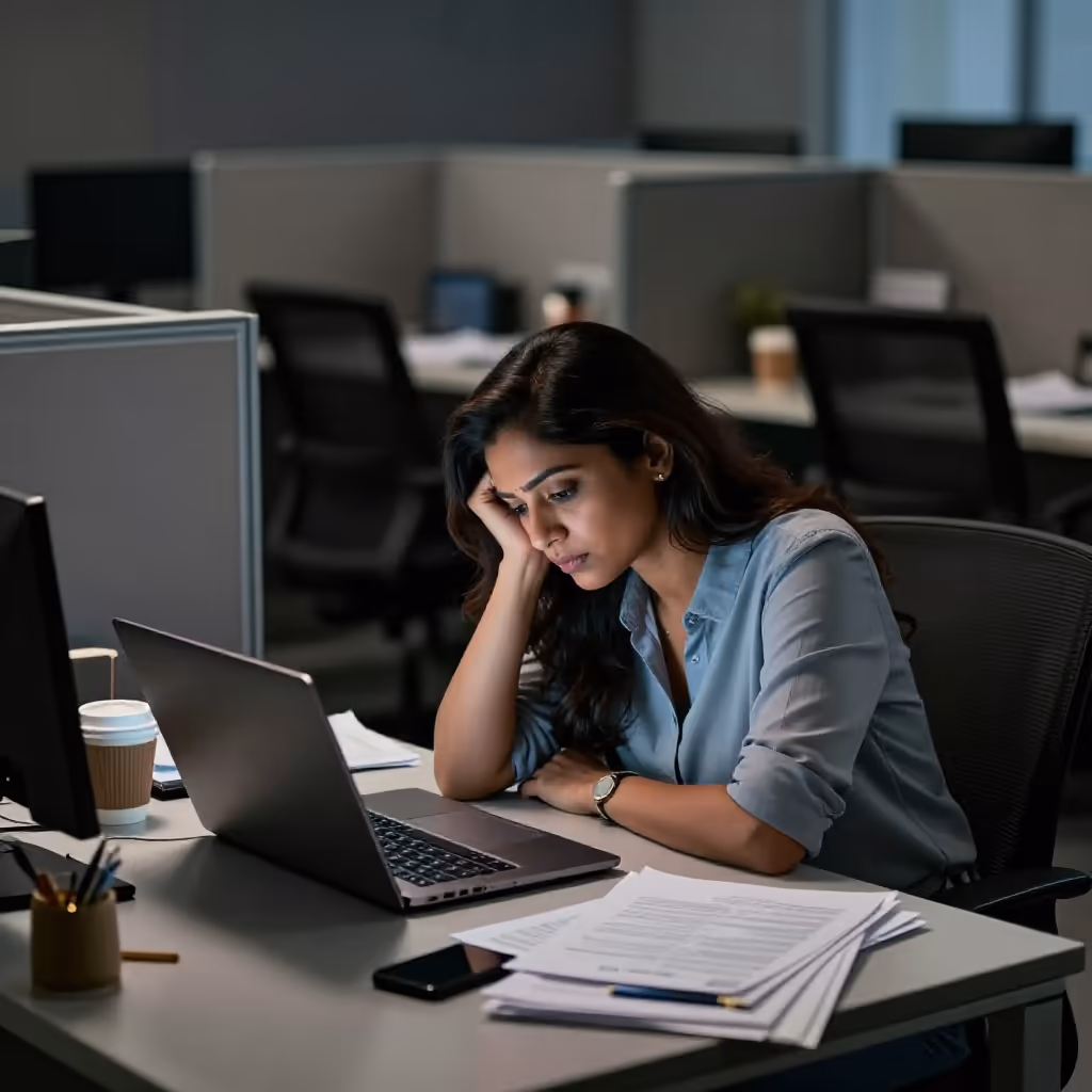 Visual example for Burnout: der Burnout