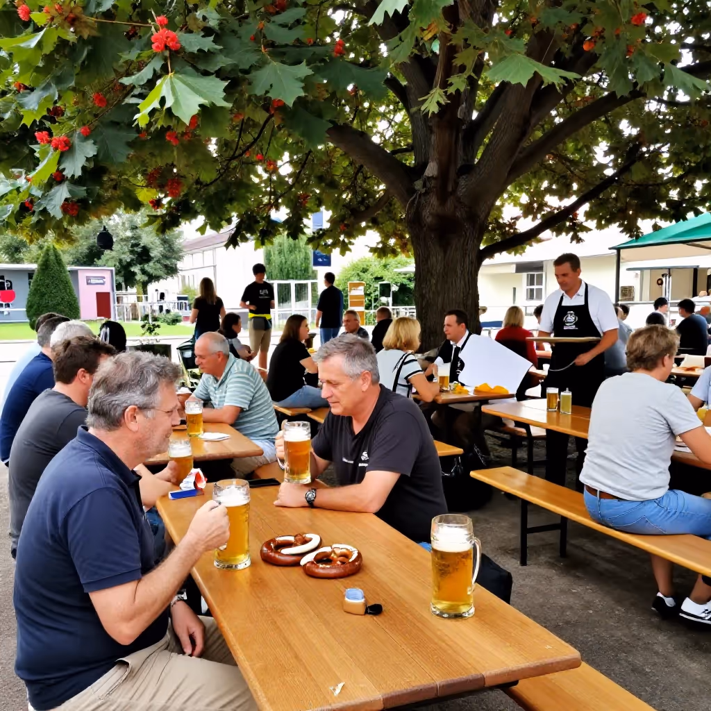 Visual example for Biergarten: der Biergarten