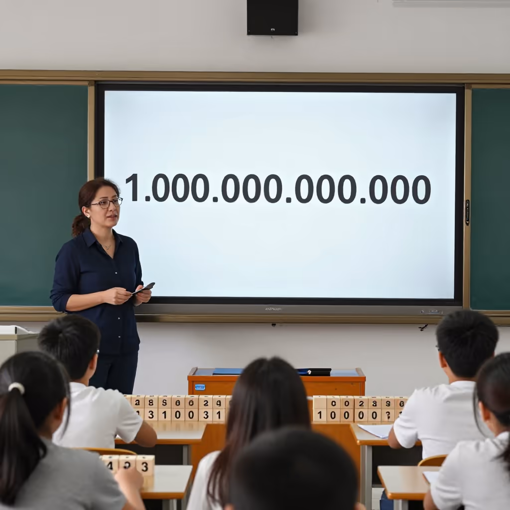 Visual example for Billion: die Billion