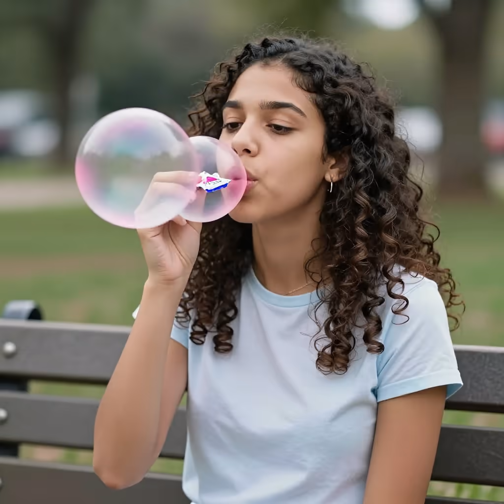 Visual example for Kaugummi: der Kaugummi