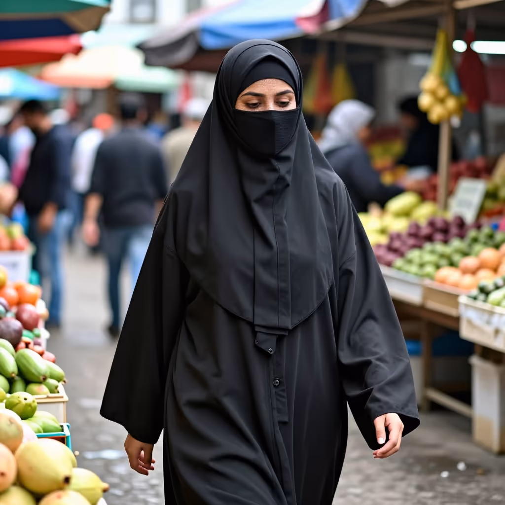 Visual example for Burka: die Burka