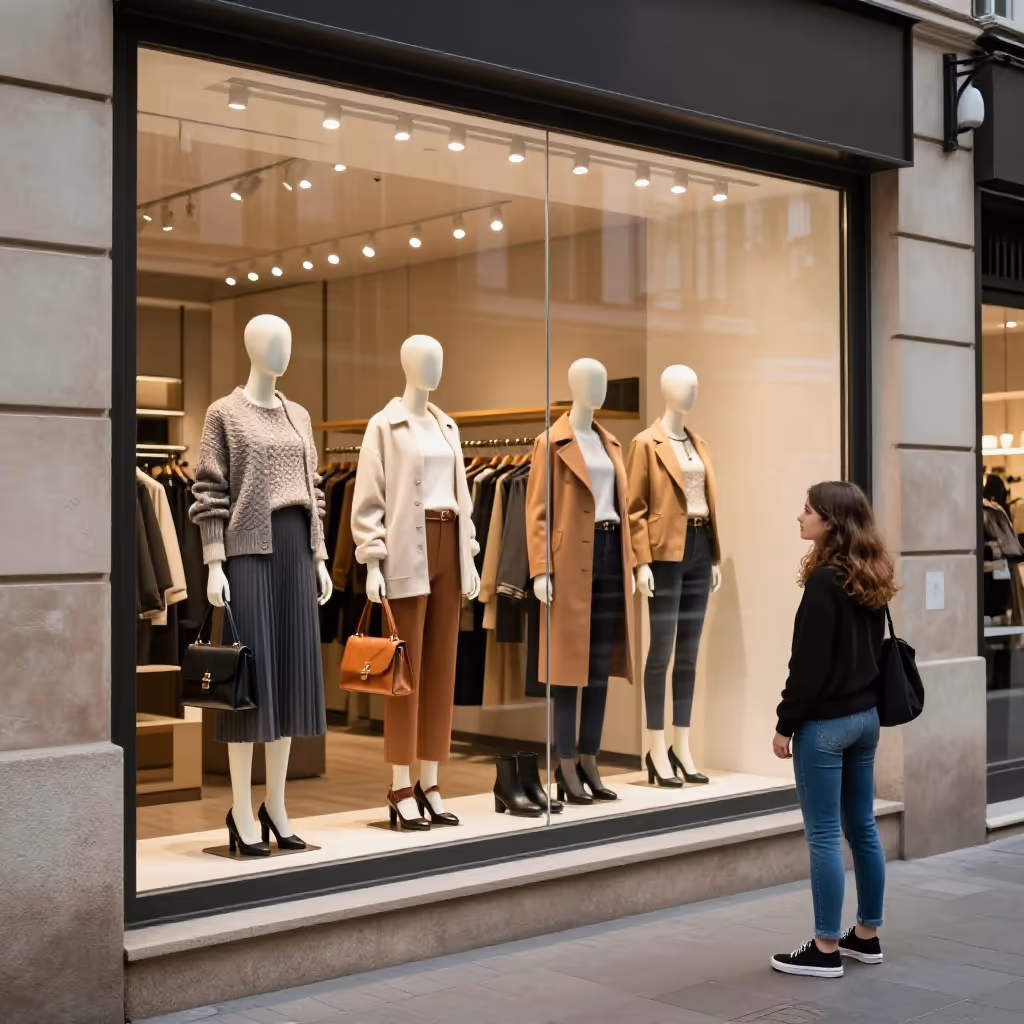 Visual example for Schaufenster: das Schaufenster
