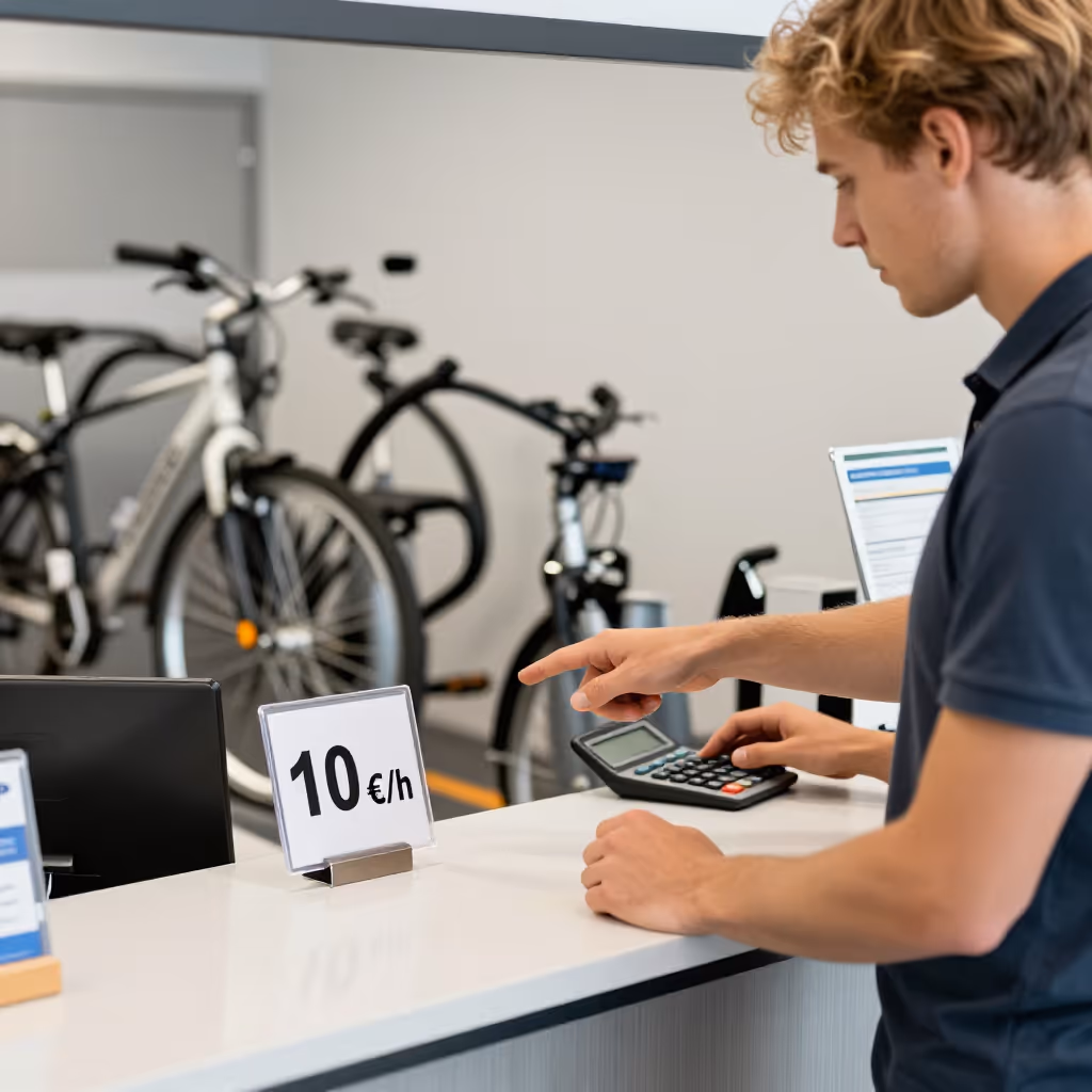 Visual example for stündlich: stündlich