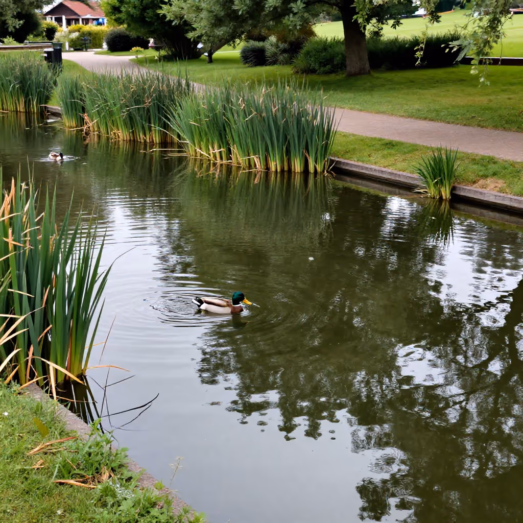 Visual example for Weiher: der Weiher