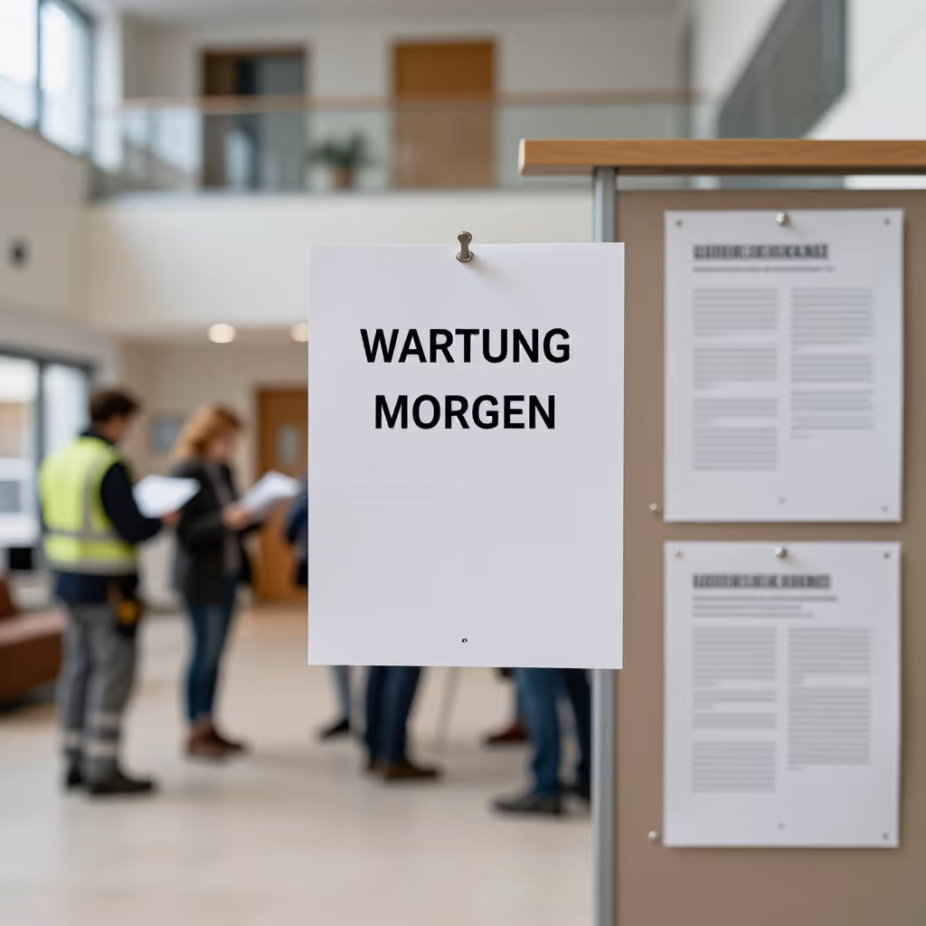 Visual example for angekündigt: angekündigt