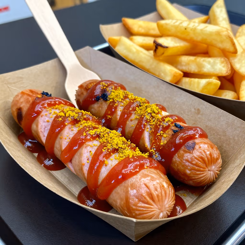 Visual example for Currywurst: die Currywurst