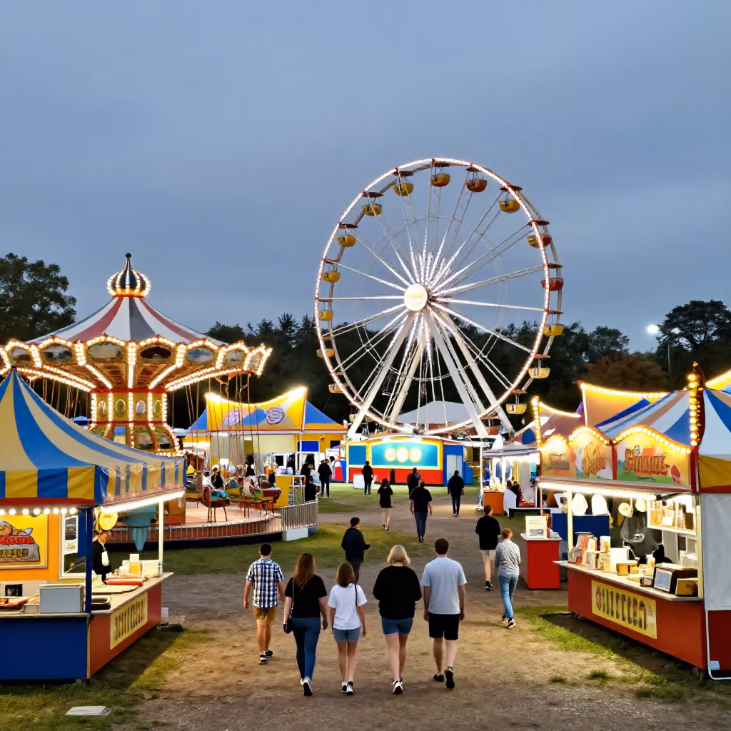 Visual example for Kirmes: die Kirmes