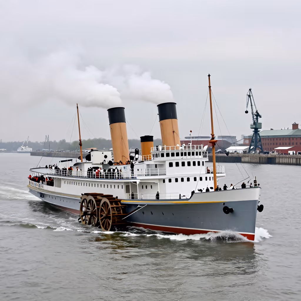 Visual example for Dampfer: der Dampfer