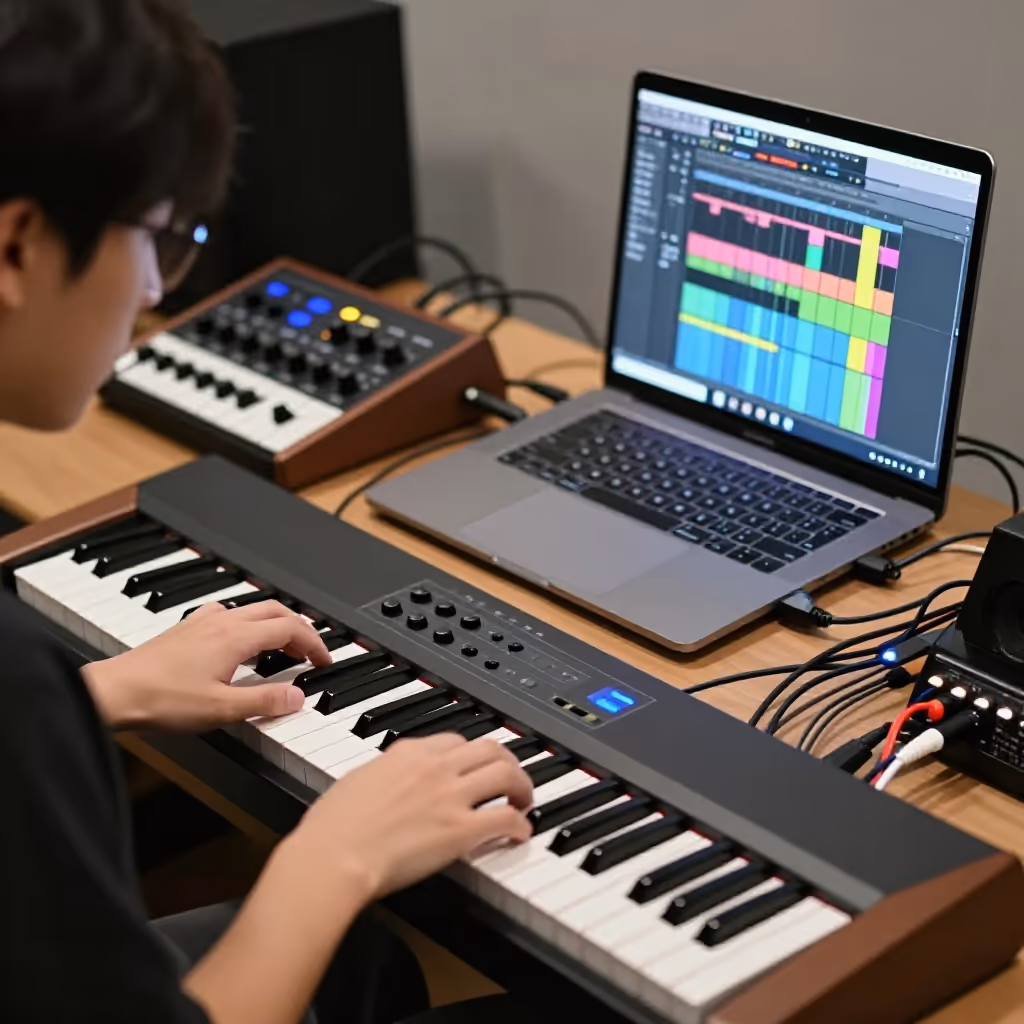 Visual example for Midi: das MIDI