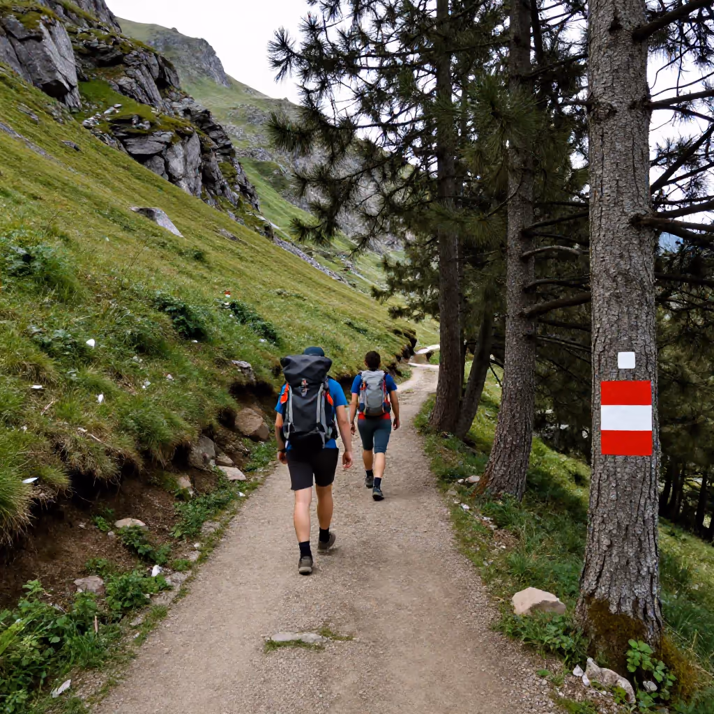 Visual example for Wanderweg: der Wanderweg