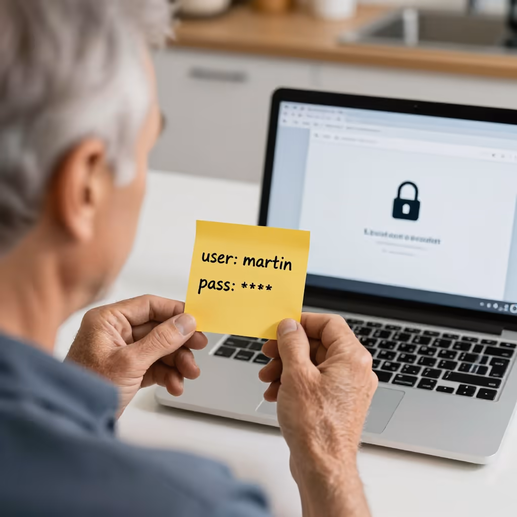 Visual example for Login