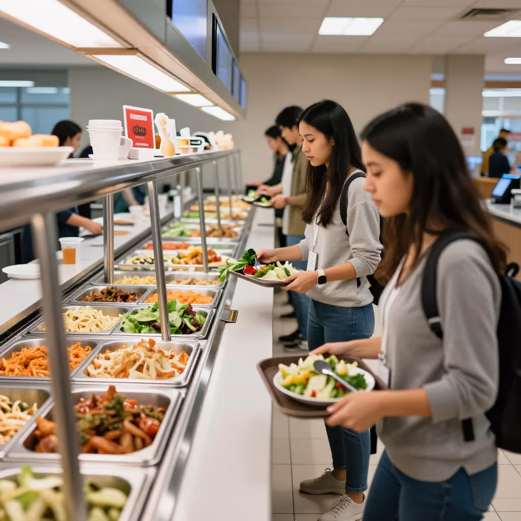 Visual example for Cafeteria: die Cafeteria