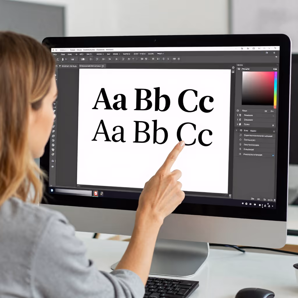 Visual example for Font: der Font