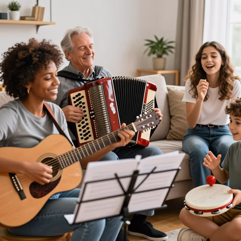 Visual example for musizieren: musizieren