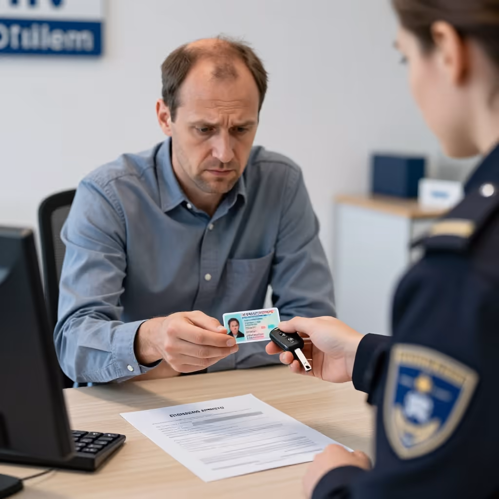 Visual example for Fahrverbot: das Fahrverbot