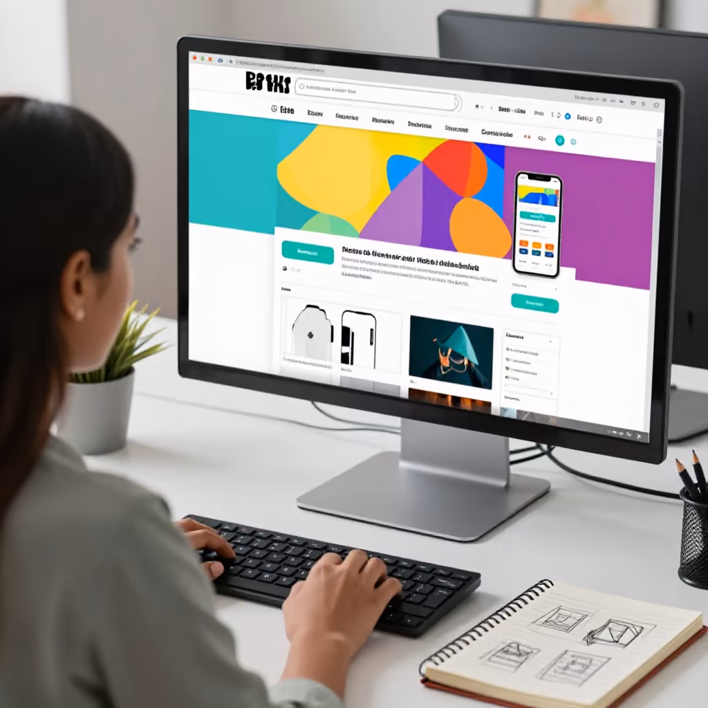 Visual example for Webdesign: das Webdesign