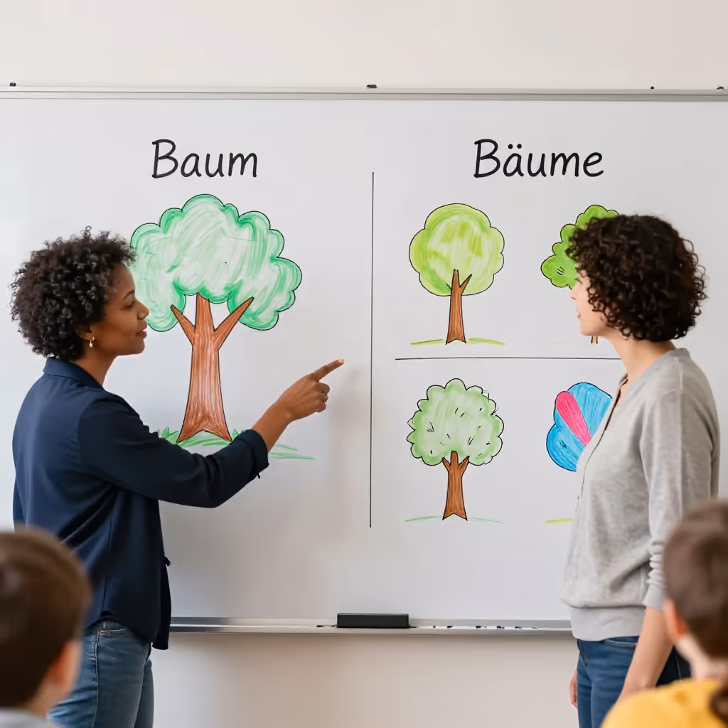 Visual example for Singular: der Singular