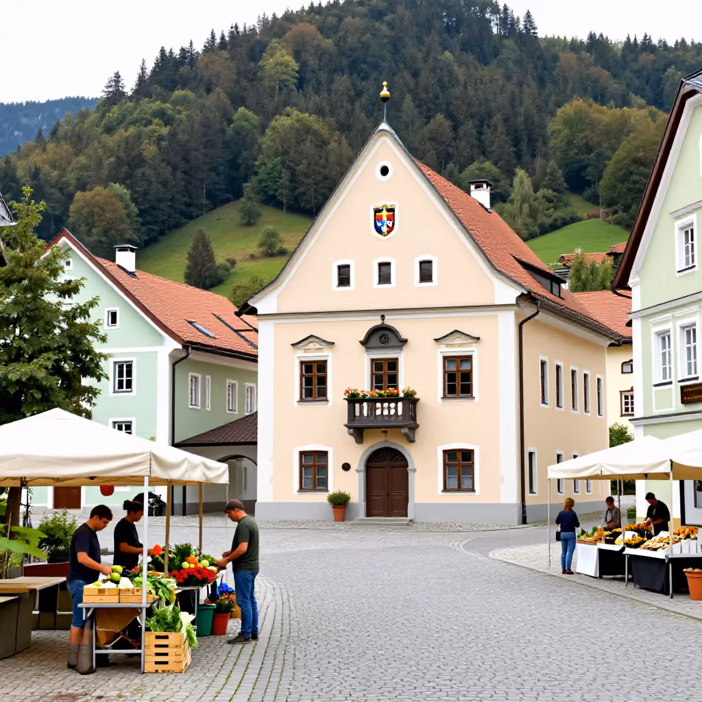 Visual example for Marktgemeinde: die Marktgemeinde
