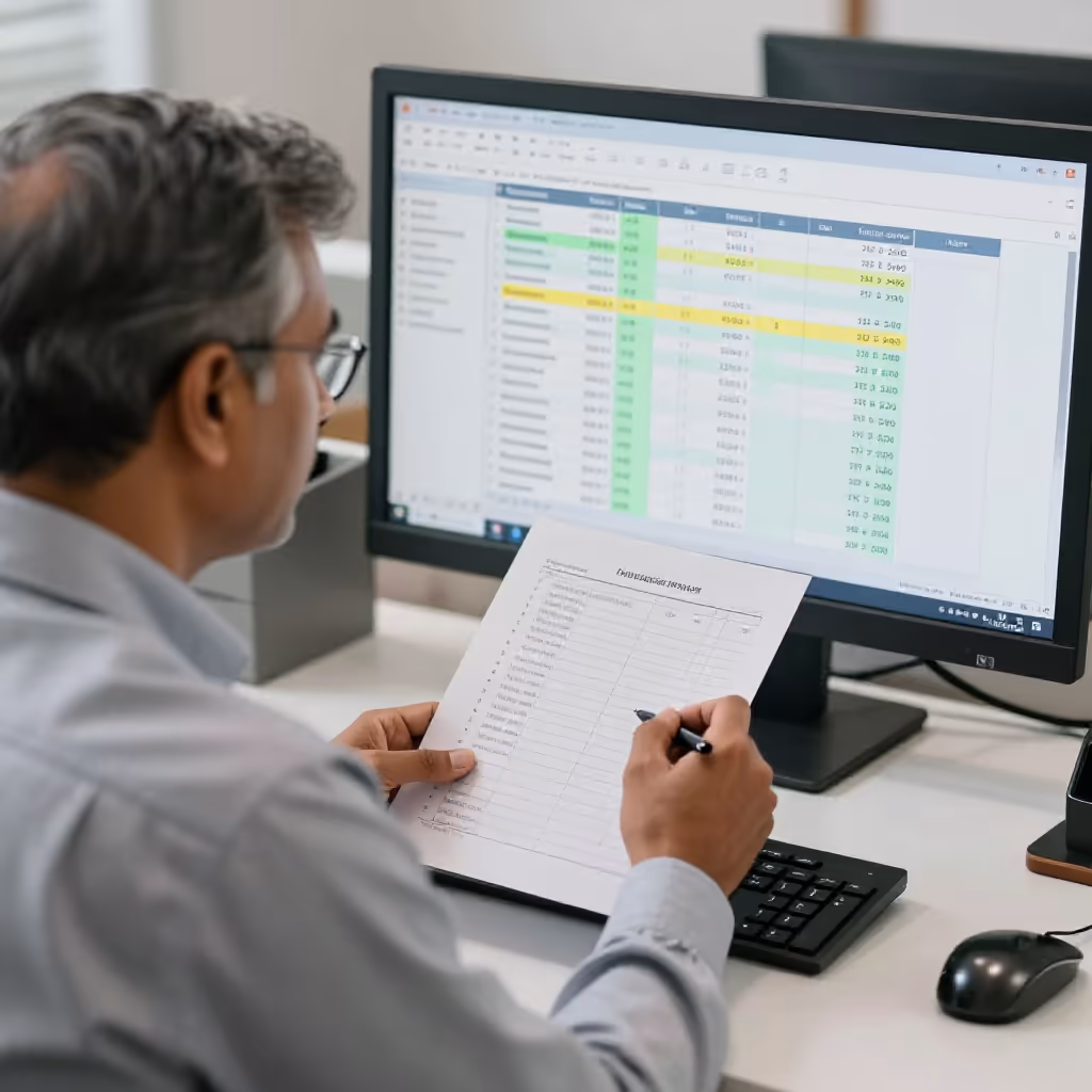 Visual example for Berichtigung: die Berichtigung