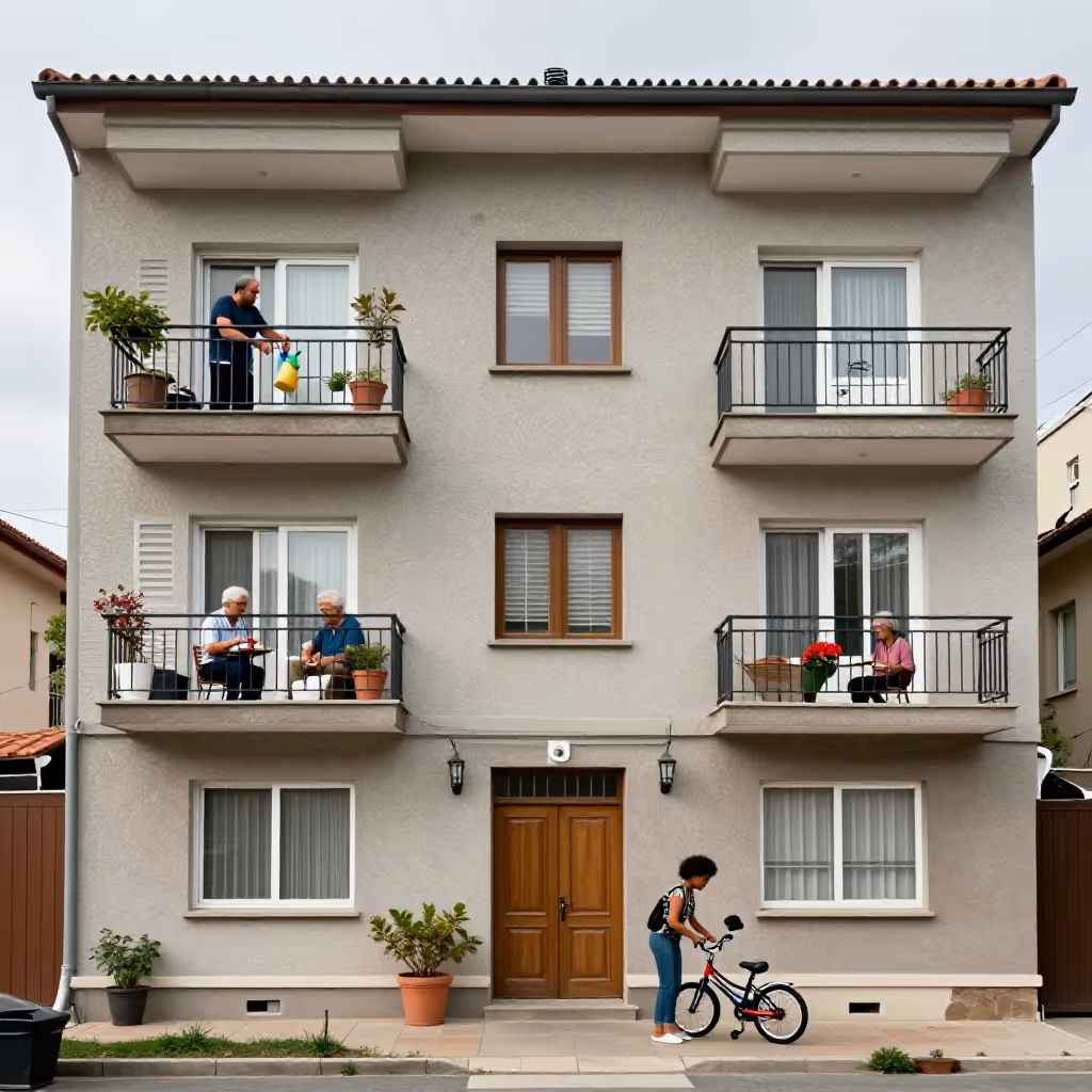 Visual example for Mehrfamilienhaus: das Mehrfamilienhaus