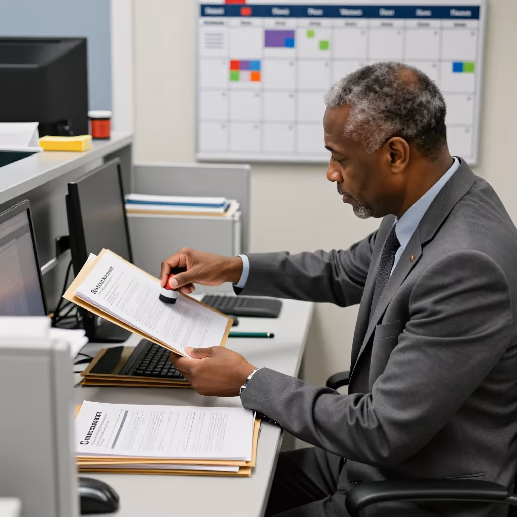 Visual example for administrativ: administrativ
