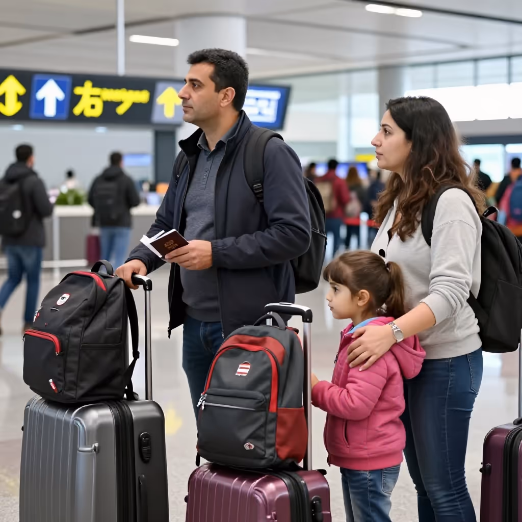 Visual example for Emigration: die Emigration