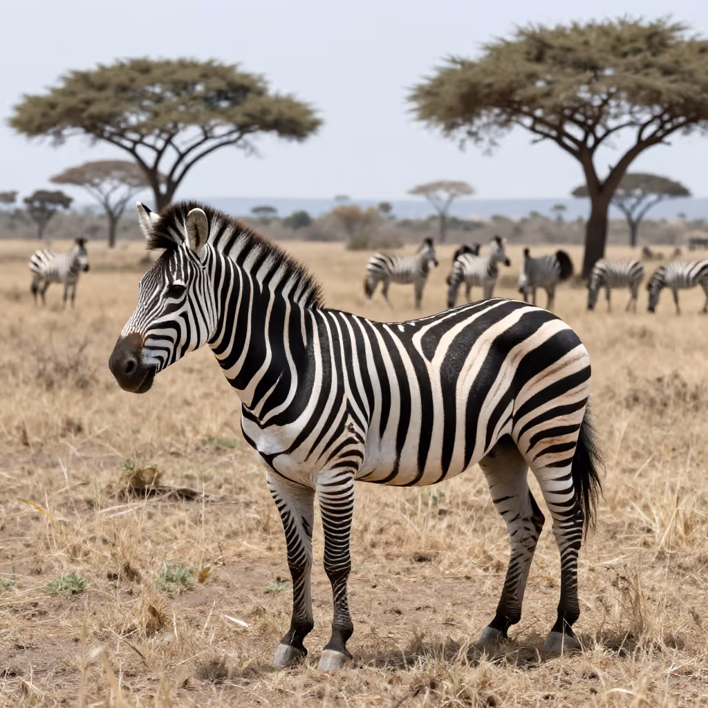Visual example for Zebra: das Zebra
