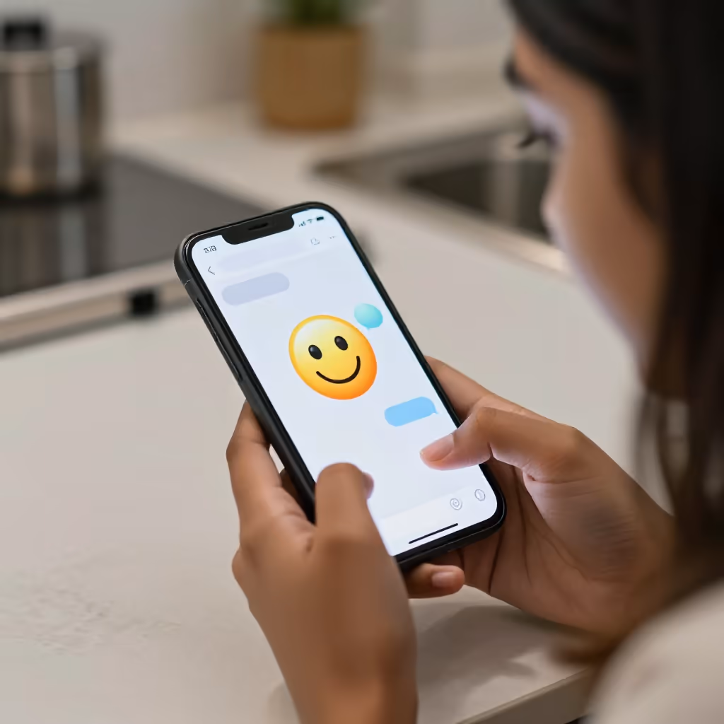 Visual example for Emoji: das Emoji