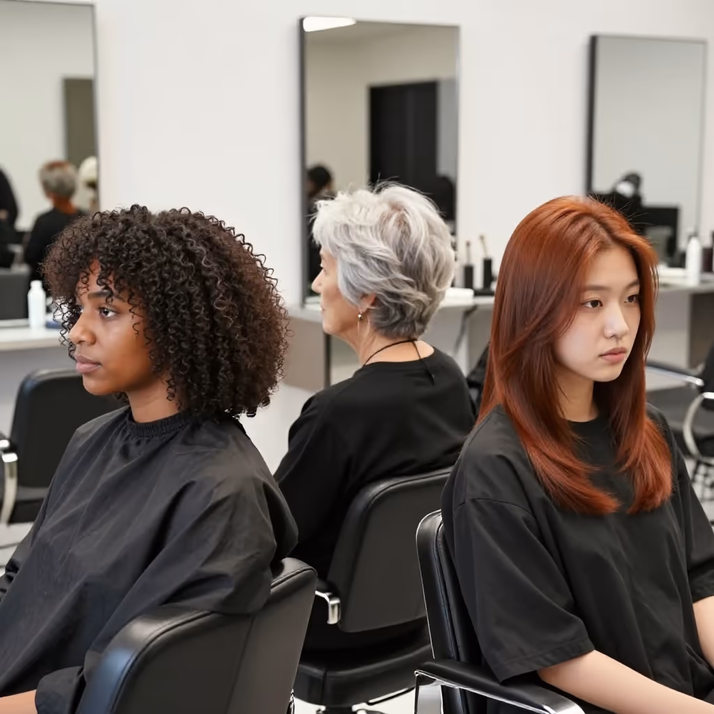 Visual example for Haarfarbe: die Haarfarbe