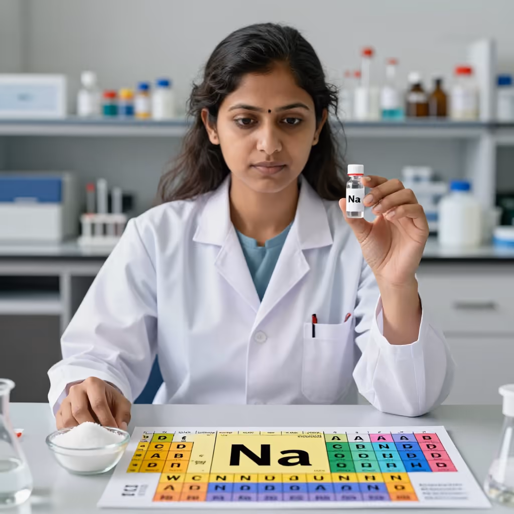 Visual example for Natrium: das Natrium