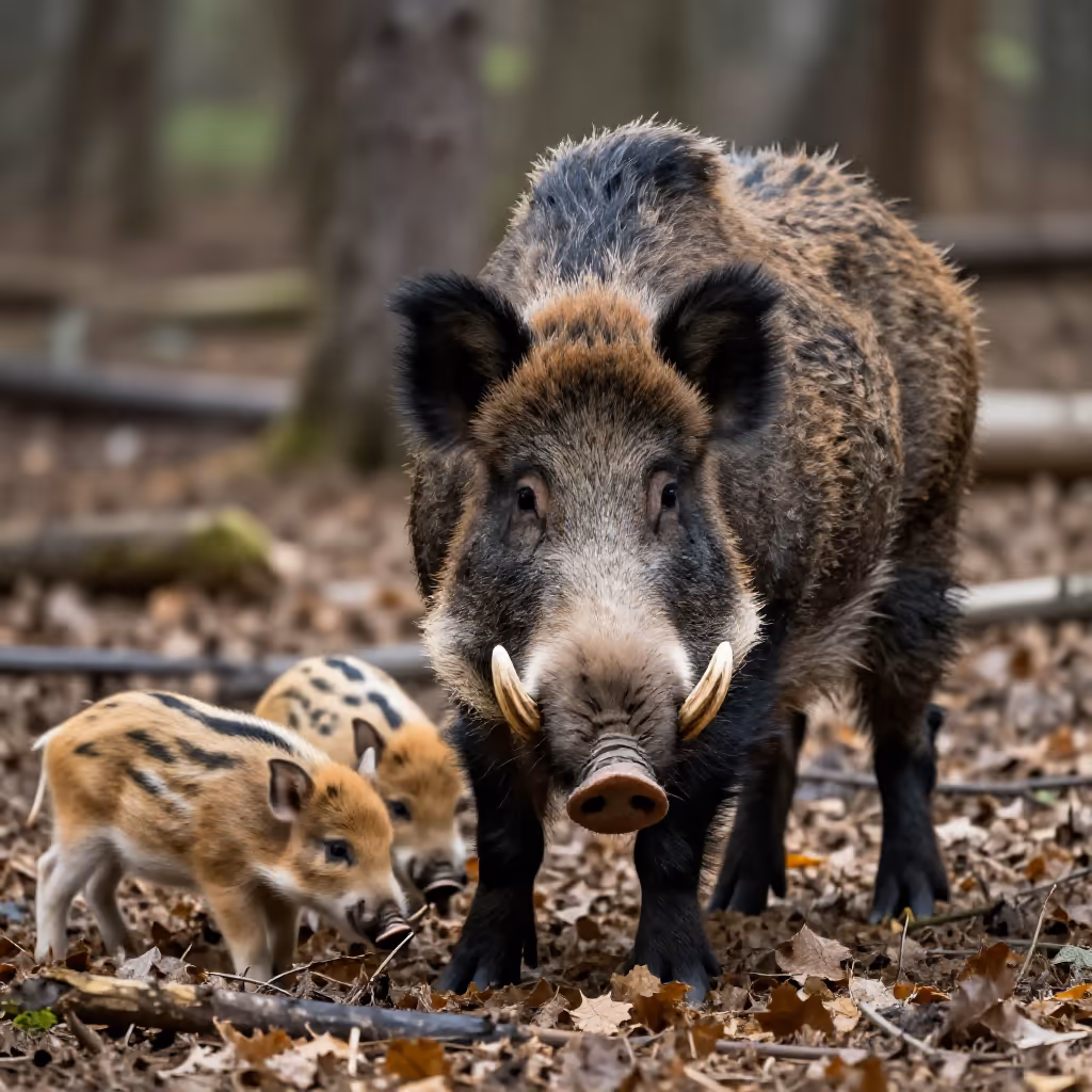 Visual example for Wildschwein: das Wildschwein