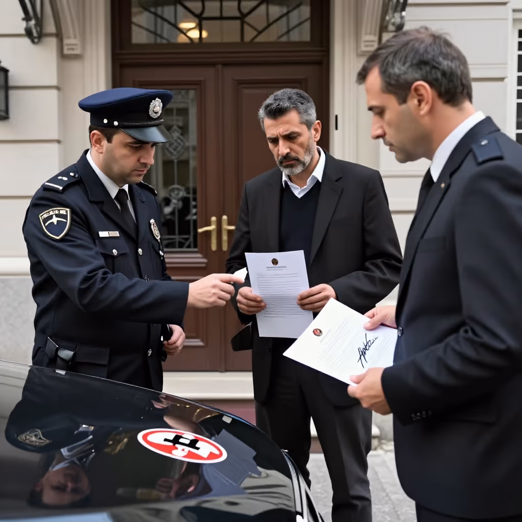 Visual example for Arrest: der Arrest