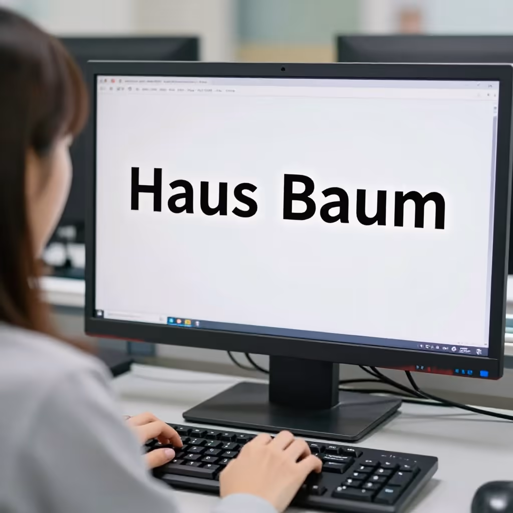 Visual example for Leerzeichen: das Leerzeichen