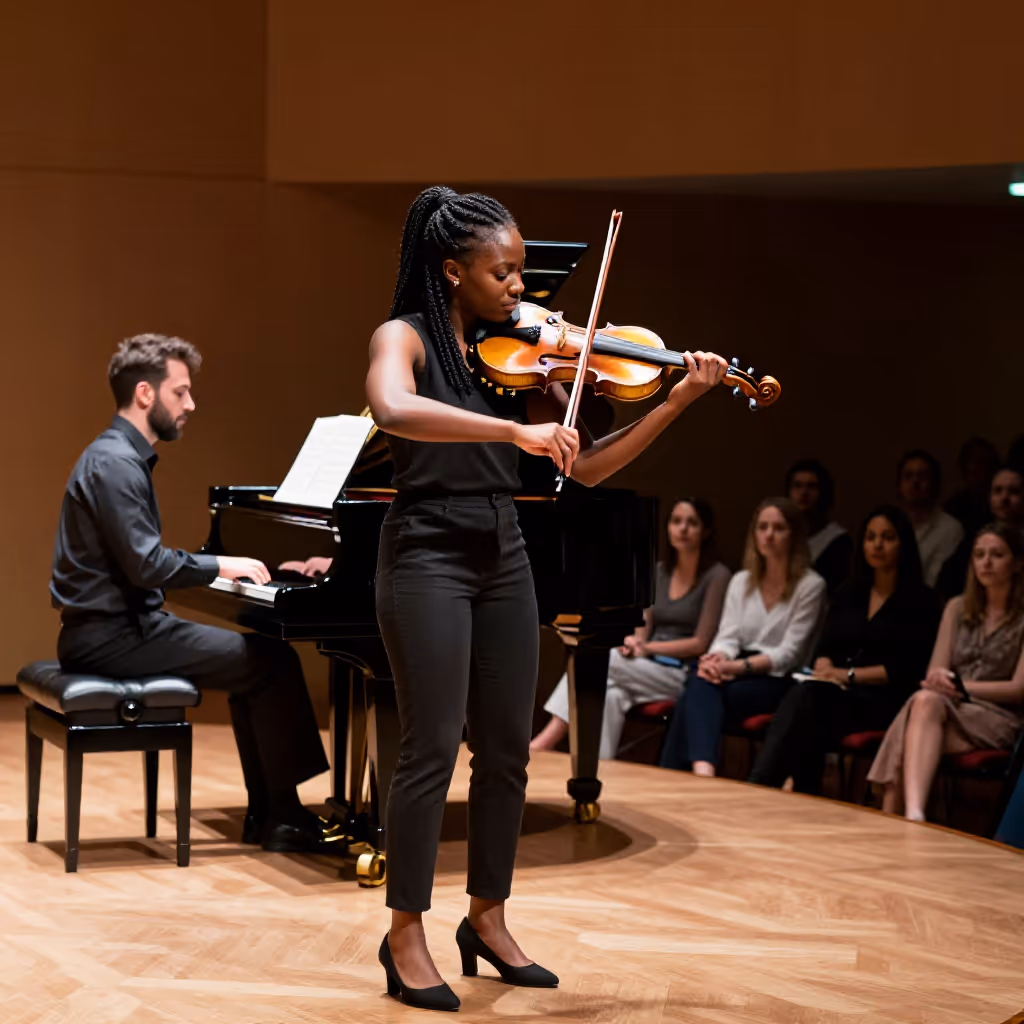 Visual example for Musikerin: die Musikerin