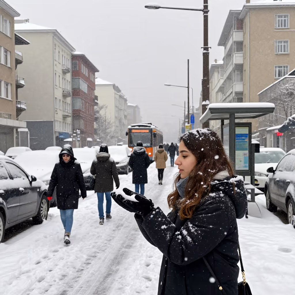 Visual example for Schneefall: der Schneefall