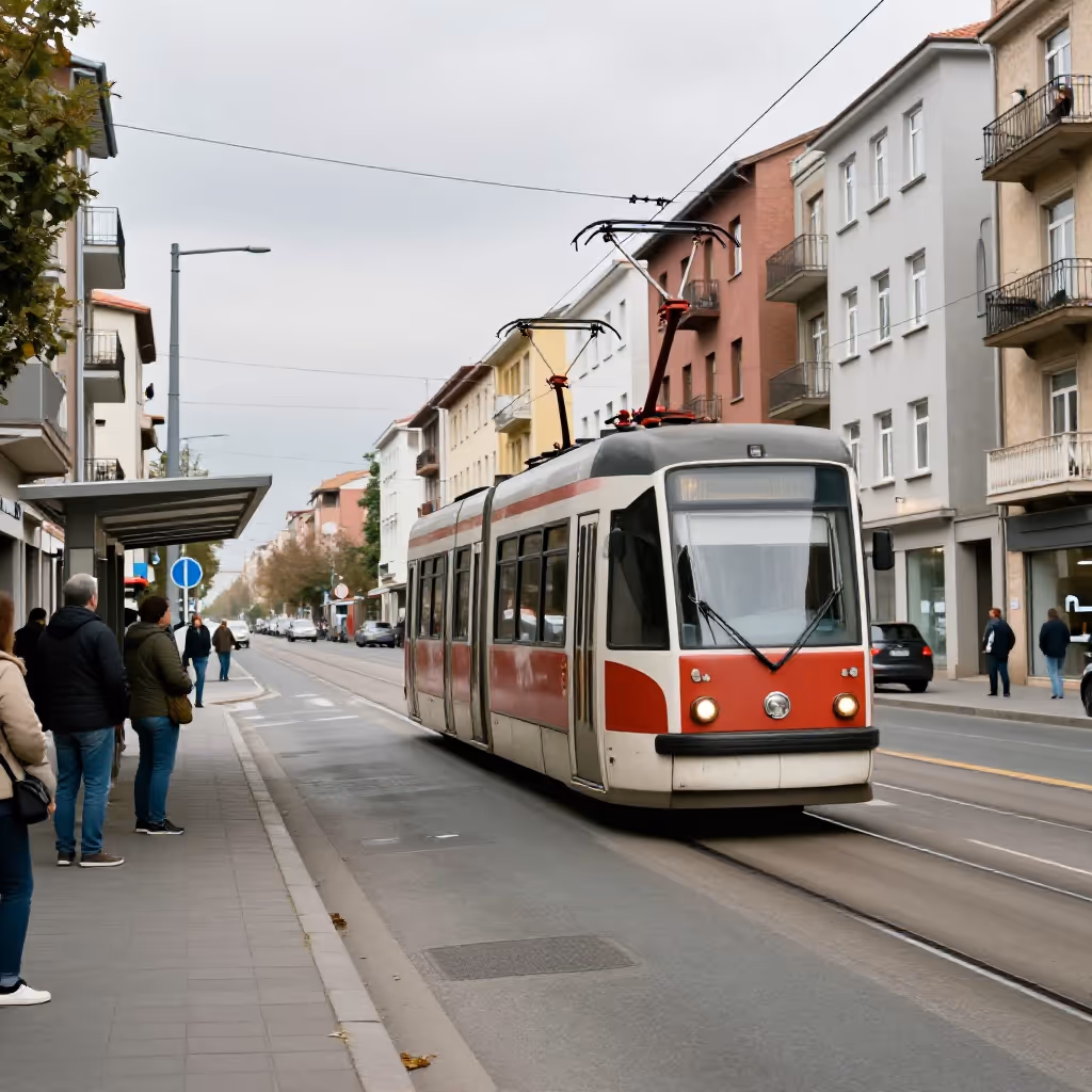 Visual example for Oberleitung: die Oberleitung