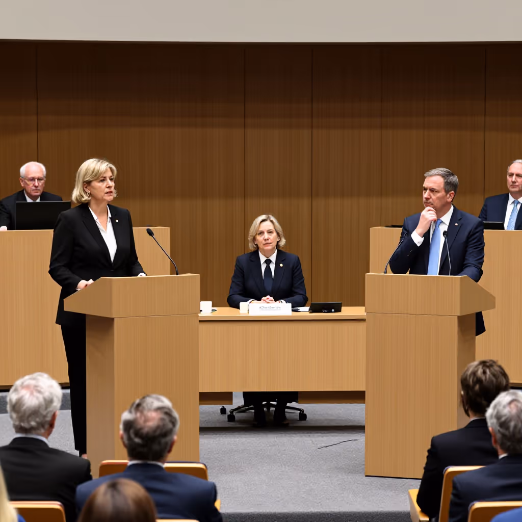 Visual example for debattieren: debattieren